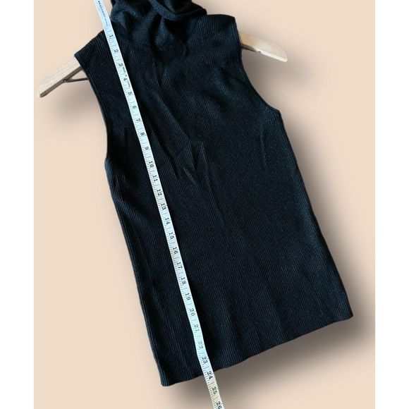 SMF Black Sparkle Sleeveless Turtleneck - Picture 4 of 6